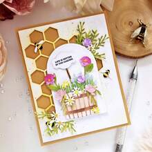 1pc Metal Cutting Die, Suitable For DIY Scrapbooking, Greeting Cards And Paper Craft, Plant Pot Shaped Cutting Mold - LG26-7916 - View 4