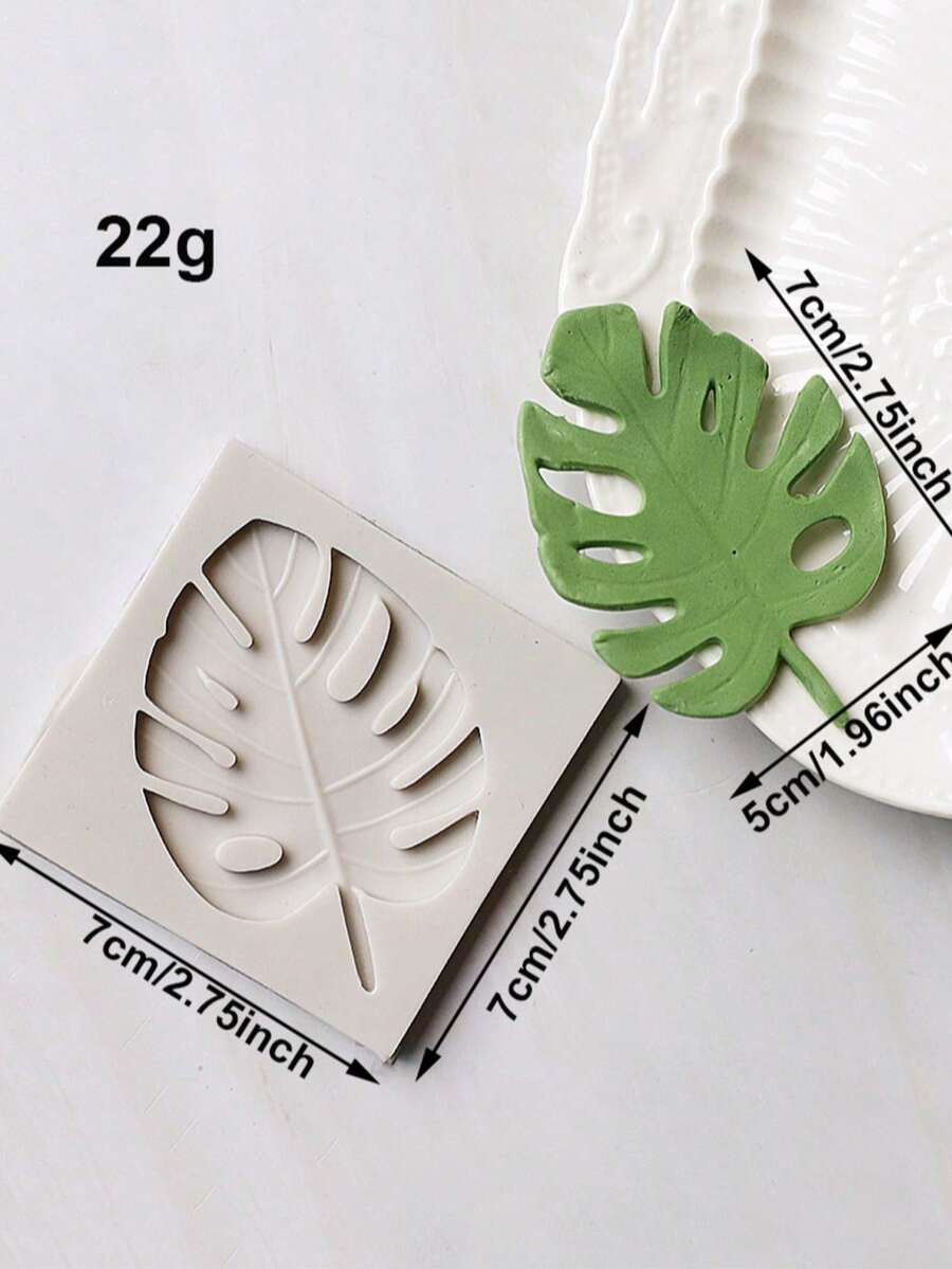 夏威夷龟叶软糖模具，棕榈叶香蕉叶巧克力硅胶模具，热带植物粘土树脂模具，适用于烘焙蛋糕、纸杯蛋糕装饰、糖果、糖果工艺膏、饼干模具、杏仁糖模具