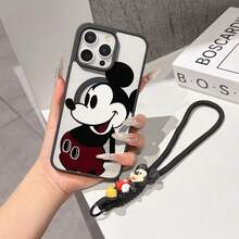 This Disney Mickey Mouse Pattern Lanyard Phone Case Features A Strong Magnetic Closure And Full Coverage Of Acrylic And TPU Material. It's Shockproof, Lightweight, And Suitable For IPhone17/16/11/13/15/15 Plus/15 Pro/15 Pro Max/12/14 Pro Max/11 Pro Max/12 Pro/12 Pro Max/13. It's A Popular Birthday Gift, Business Gift, Durable, Stain-Resistant, And Fingerprint-Resistant New Phone Case For Men And Women. It Also Includes A Mickey Mouse Phone Case And Mickey Mouse Doll Bracelet. Compatible With SamsungGalaxy S20, S21, S22, S23, And S24 Series. It's The Perfect Gift For Friends And Family. This Stylish Phone Case Is Fun, Lightweight, And Durable. IPhone17 Pro Max Phone Case, Minnie Phone Case. - 無色 - 查看 5