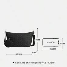 Coach FINN 25 Crossbody Bag Small Satchel Purses With Chain Strap Zipper Shoulder Bag For Women - Black - View 8