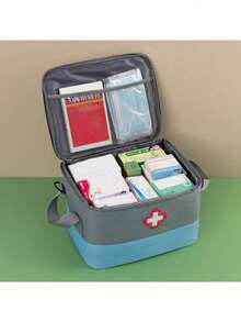 Modern Style Medical Storage Bag, Travel First Aid Kit, Portable Medicine Box For Home And Travel - Multicolor - View 5