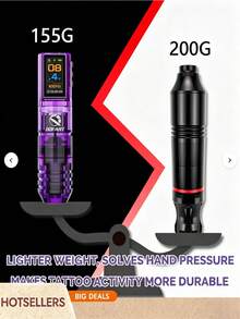 DQFART Wireless Tattoo Gun Kit - Cordless Tattoo Pen Set, Pen-Style Tattoo Machine Kit With Professional Tattoo Ink, Suitable For Professional Artists And Beginners - Multicolor - View 4