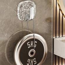 Ganchos de pared con diseño de copos de nieve, toallero de baño, ganchos de almacenamiento de utensilios de cocina, ganchos de almacenamiento montados en la pared, decoración del hogar y el baño, almacenamiento del baño, decoración de otoño, suministros de regreso a la escuela - Multicolor - Ver 5