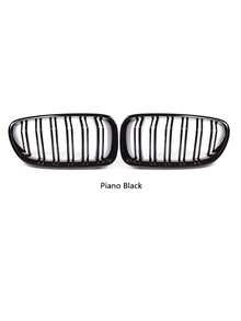 Carbon Pattern Double Slats Front Kidney Grille For BMW 5 Series F10/F11/F18 2010-2017 - ABS Replacement Grills - 2 Pcs Set - View 10