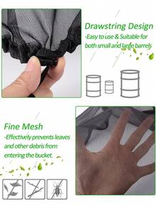 Outdoor Water Tank Leaf Protection Net, Water Tank Protective Filter Cover, Anti-Insect And Leaf Water Tank Protective Cover, Suitable For Protecting Outdoor Water Containers In Gardens And Lawns - Multicolor - View 6