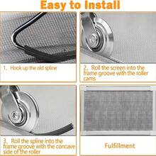 3pcs Window Screen Repair Tool Kit - Versatile Screen Installation Tools Include Roller Hook Remover, Suitable For Damaged Or Torn Window Screens, Essential For Apartment, House, Home Maintenance - A - View 5