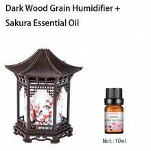 Humidificador ultrasónico con forma de pabellón chino - Humidificador de aire alimentado por USB, decoración de estilo asiático moderno, luz nocturna, adecuado para el hogar, la oficina o la sala de meditación - Diseño elegante de sobremesa o de pie, humidificador de oficina, luz nocturna de moda - Multicolor - Ver 15