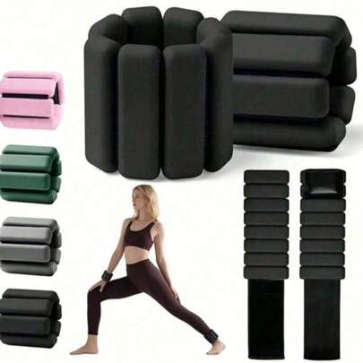 Tạ đeo cổ tay/cổ chân có thể điều chỉnh, dành cho nam và nữ, dùng cho tập luyện tại nhà, chạy bộ, yoga, thể dục, tập tạ.