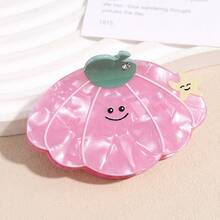 1个休闲街头风新款卡通爪夹醋酸纤维发夹，优雅水钻镶嵌发爪发饰 - 彩色 - 查看 14