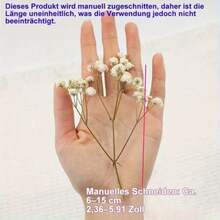 50pcs/100pcs Mini Artificial Gypsophila Flower Bouquet, Suitable For Decoration, Valentine's Day Gift, Handcraft, Greeting Card Making, Wedding Floral Arrangement, Home Decor And Tabletop Centerpiece, Plastic Material, Ideal Filler For Vases - 50PC - View 6