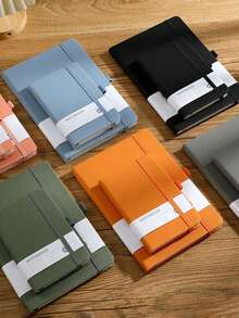 A5 Mini Single Paper Clip Notebook With 100 Sheets/200 Pages, Suitable For Business Planners, Student Notebooks, Students, And Offices - Fabric - View 4