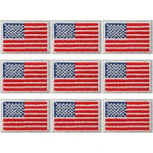 1/9/18pcs Cross-Border 8*5cm Embroidered National Flags (Suitable For Americas, Europe, Asia And More Countries), National Flag Embroidered Cloth Patch, Heat-Seal Badge Applique - Multicolor - View 61
