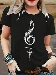 Women T-Shirts - Black - View 2