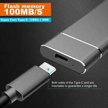 1TB 2TB Ultra-High-Speed Portable External Hard Drive, 1000GB 2000GB Large Capacity High-Speed External Portable Hard Drive, Portable 2TB 1TB External Hard Drive - View 3