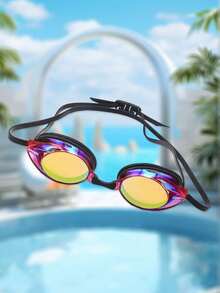 Kính bơi chất lượng cao, độ phân giải cao, bền bỉ, thiết bị bơi lội chuyên nghiệp dành cho người lớn, kính bơi thi đấu, chống thấm nước, chống sương mù, kính bơi độ phân giải cao, chống sương mù, chống tia UV, mạ điện. - nhiều màu - Xem 2