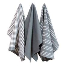 3pcs 100% Cotton Plaid Kitchen Dishcloth, Super Soft Absorbent Quick Dry Dish Towel - 45*65cm - View 13