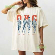 Cute & Casual Unisex-Shirts, Premium FabricCom Fort Col Ors Shai Gilgeous Chet Holmgren Williams Basketball Vintage Shirt OKC Thunder Basketball SGA S - 白色 6 - 查看 1