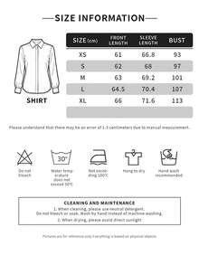EARO Autumn New Women's Shirt, Floral Print V-Neck Design, Casual Loose Long Sleeve Blouse - 藍杏色 - 查看 9