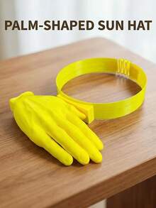 1pc Creative Palm-Shaped Sun Visor Hat, Funny Hand Headband, Summer Outdoor UV Protection Novelty Cap - Multicolor - View 2