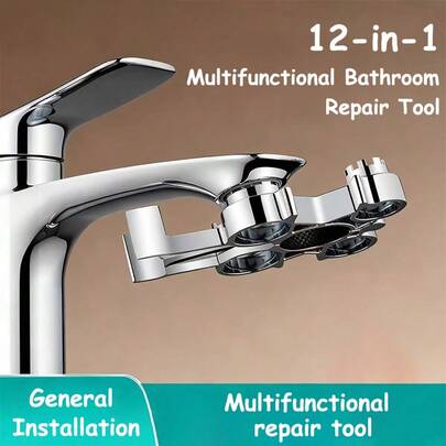 Bộ dụng cụ sửa chữa vòi nước nhà bếp và phòng tắm - Vòng đệm đa năng, gioăng cao su, cờ lê