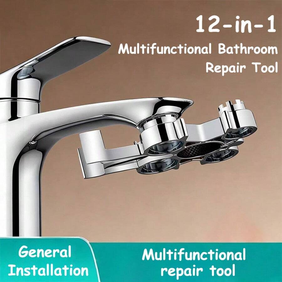 厨房和浴室水龙头维修工具包 - 通用垫圈、O型圈、扳手 - 彩色 - 查看 1