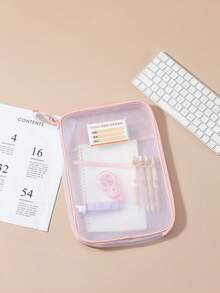 1个加厚网眼学校科目袋，大容量试卷/文件整理袋 - 彩色 - 查看 7