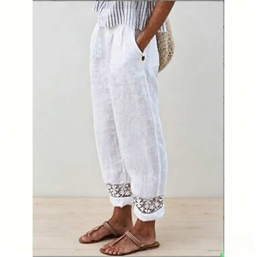 Women Outdoor Pants - White - View 1