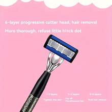 This Super Smooth And Fashionable Razor Comes With 72 Ultra-Sharp Replaceable Stainless Steel Blades, Providing A Sharp And Smooth Shaving Experience. It Features 2 Non-Slip Comfortable Handles, Making It An Essential Shaving Accessory For Men. - Multicolor - View 3