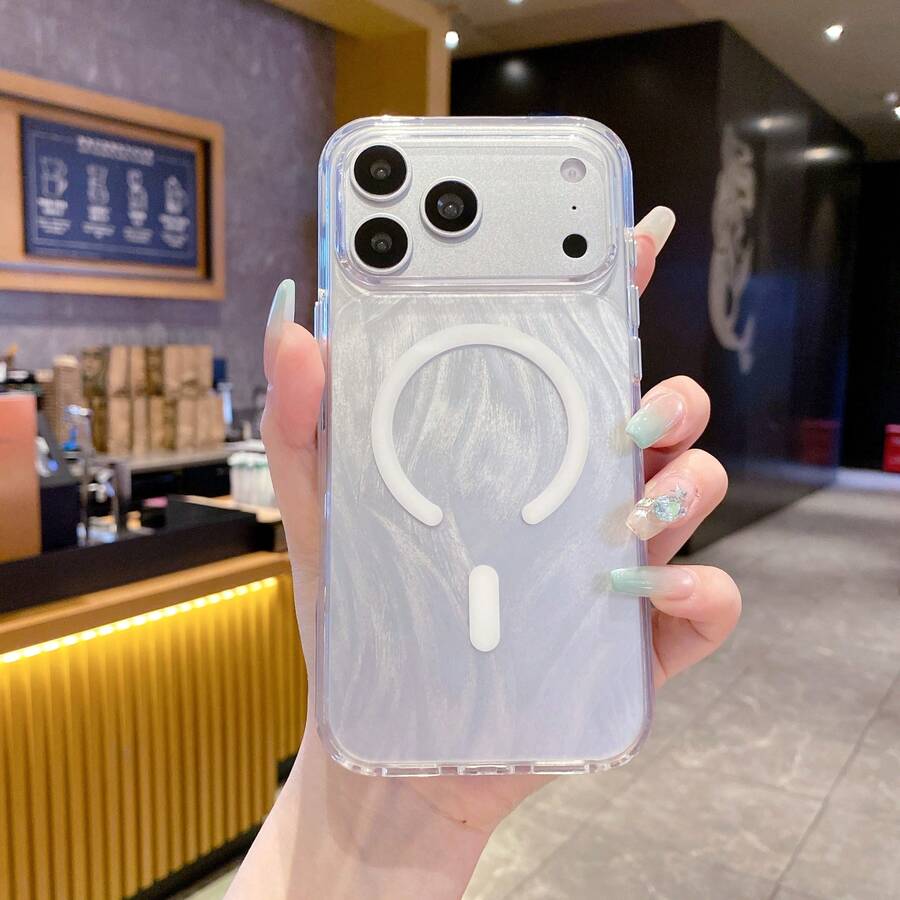 1个全新奢华水晶透明狐狸尾巴磁性闪粉手机壳，适用于苹果17 Pro Max/17 Pro/17/AIR/16 Pro Max/16 Pro/16 Plus/16/15 Pro Max/15 Pro/15 Plus/15/14 Pro Max/14 Pro/14 Plus/14/13 Pro Max/13 Pro/13/12 Pro Max/12 Pro/12/11 - 彩色 - 查看 1