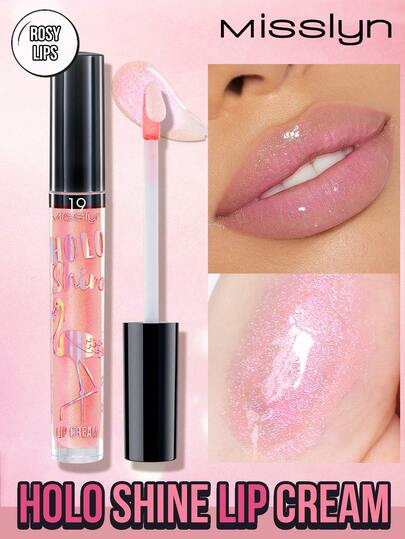  MISSLYN-HOLO SHINE Lip Gloss, Long-Lasting Shimmer, Sparkling Diamond Luster, Brand Makeup, Face Painting Cosmetics, Suitable For Women And Girls, Perfect For Winter, Y2K Style, Fashion , Suitable For Birthday, Valentine's Day, Party, New Year And Other Occasions, Best Gift Choice, Vegan And Cruelty-Free