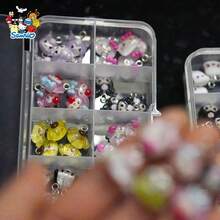 Sanrio Hello Kitty Charms For Jewelry Making, Cute Resin Jewelry Making Kits, Cute Pink Pendant, Shiny/Matte, Suitable For Jewelry, Hairpins And Phone Case Decoration - Charm - View 9