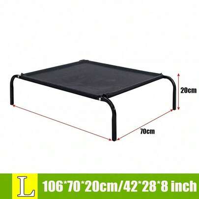 Elevated Dog Bed Pet Cat Mesh Camping Cot Indoor Outdoor Waterproof Two Size UK