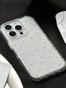 Sparkling Starlight Clear Phone Case, Compatible With 17 Pro Max/16/15/14/13/12 Pro Max/11, Cute Dreamy Glitter Shockproof Protective Cover, Korean Style Gift - Full Screen Little Stars - View 2