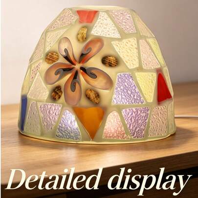 Shell Glass Lampshade,18cm Shell Glass Lampshade,7.1 Inch Shell Glass Lampshade,Handmade Shell Glass Lampshade