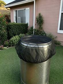 Outdoor Water Tank Leaf Protection Net, Water Tank Protective Filter Cover, Anti-Insect And Leaf Water Tank Protective Cover, Suitable For Protecting Outdoor Water Containers In Gardens And Lawns - Multicolor - View 2