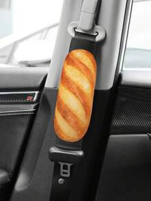 Miếng đệm vai dây an toàn ô tô hình bánh mì thực tế, bảo vệ dây an toàn xe hơi 4 mùa, đệm ngủ trưa - A - Xem 4
