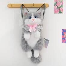 Kids Dolls - Ragdoll Cat Brown and Blue Bow Bib - View 10