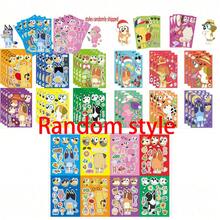 Bluey 1套蓝色贴纸，大号，15*21厘米，女孩儿童防水手账学生贴纸，完美装饰贴纸，男孩女孩拼图贴纸（随机款式） - 彩色 - 查看 2