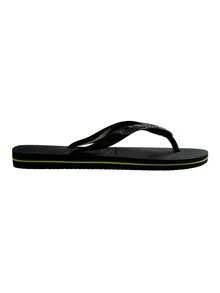 "HAVAIANAS Unisex Grey Flip Flops - Timeless Comfort With 100% PVC Straps & -Durable- Rubber Sole, Available In Sizes 39/40 To 45/46 - Perfect For All Seasons, SS24/SS25 Collection - Ideal For Beach Or Casual Wear, Ensuring Long-Lasting Durability & Style - Experience Exceptional Footwear Versatility With These Stylish, High-Quality Sandals - A Must-Have For Your Year-Round Wardrobe" Blanco - 黑色 - 查看 3
