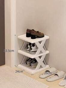 Kệ giày hẹp 2-9 tầng, giá để giày cải tiến, kệ giày đứng độc lập nhỏ gọn, kệ đựng giày tự lắp ráp tiết kiệm không gian, phù hợp cho lối vào và tủ quần áo, vừa với cỡ giày US 9-10, dễ lắp ráp, cấu trúc chắc chắn, màu đen trắng, trang trí nhà cửa, trang trí mùa thu. - Nhiều màu - Xem 15