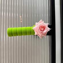 Realistic Rose Flower Doorknob Cover, Decorated With Rose Water, Suitable For Decorating House/Office Doors, Wedding Anniversaries And More. Features Include Anti-Static, Anti-Collision, Warm Protection For Cold Regions - Green Doorknob Gloves - View 7