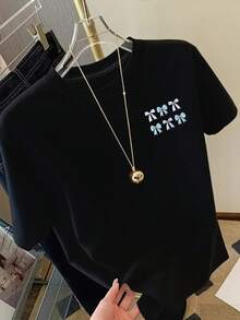 Women T-Shirts - Black - View 11
