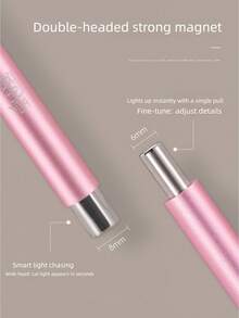 BAOSHIMAN Magnetic Pen With Double-Ended Cat Eye Nail Polish Magnet, Large Size Multifunctional Magnetic Nail Art Tool, Suitable For Nail Salons Or Home DIY Cat Eye Manicure, Easy To Operate - Multicolor - View 5