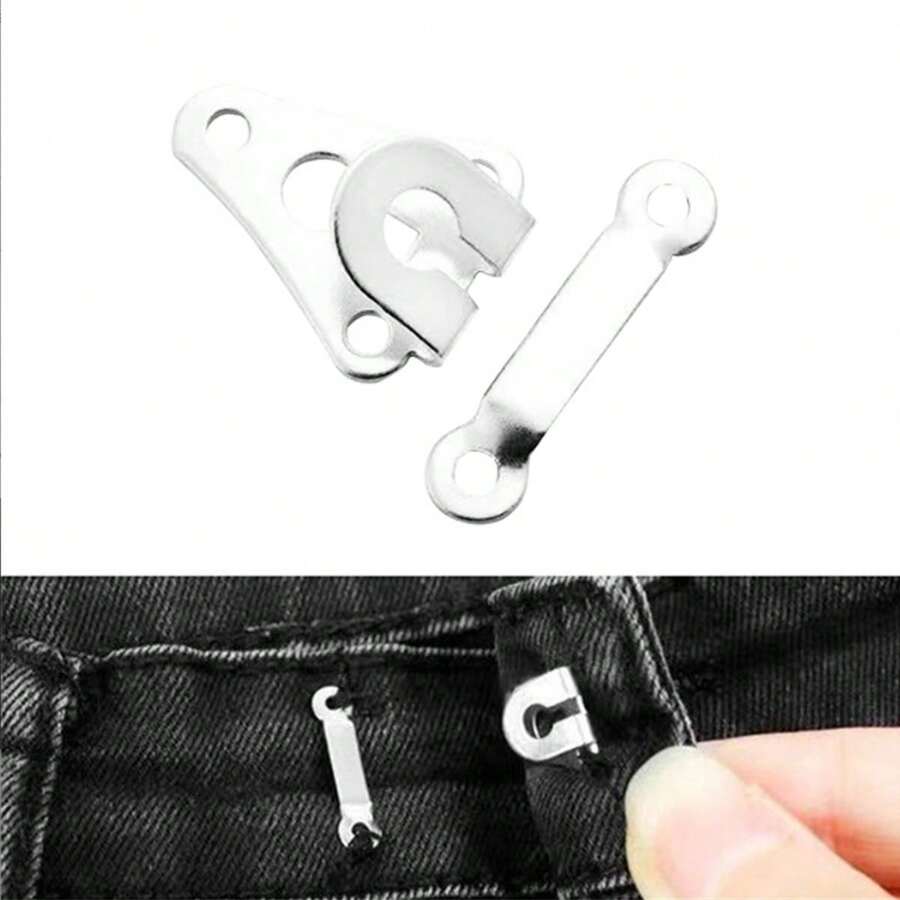 5/10 chiếc móc treo quần, khuy cài eo quần, kẹp quần ẩn phù hợp cho quần tây, quần jeans. - Phải - Xem 1