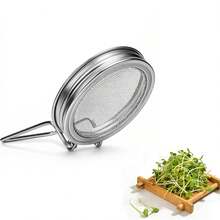 Seed Sprouting Kit, Sprouting Lids For 86mm Wide Mouth Mason Jars,  Reusable Stainless Steel Screen Bean Sprouts Growing Lid For Organic Alfalfa Broccoli Seeds Mung Bean Plant Germination Kits - Mason Jars - 查看 8