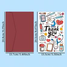 1 Thiệp Cảm ơn Y tá Hài hước kèm phong bì, Thiệp Chúc mừng Tri ân Y tá, Thiệp Cảm ơn Độc đáo dành cho Y tá và Nhân viên Y tế, Thiệp Sinh nhật, Quà tặng Ngày Y tá - A - Xem 2