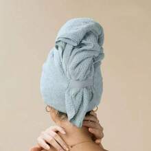 1 Stück extra große, super saugfähige Mikrofaser Haartuch, schnelltrocknend, geeignet für langes und kurzes Haar, mit Gummizug, ideal für Zuhause, Badezimmer, Herbstdekoration, Schönheitssalon, Hotel, Sport, Haushaltsbedarf, kann als Haarkappe, Badetuch oder Trockentuch verwendet werden. - Verschiedenfarbig - Übersicht 11