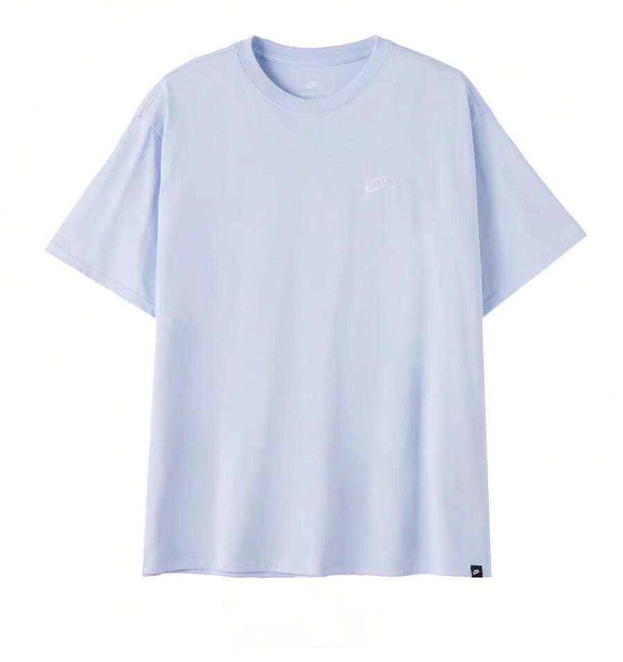 Nike 男士透气圆领运动T恤，夏季新品 - 藍色 - 查看 1