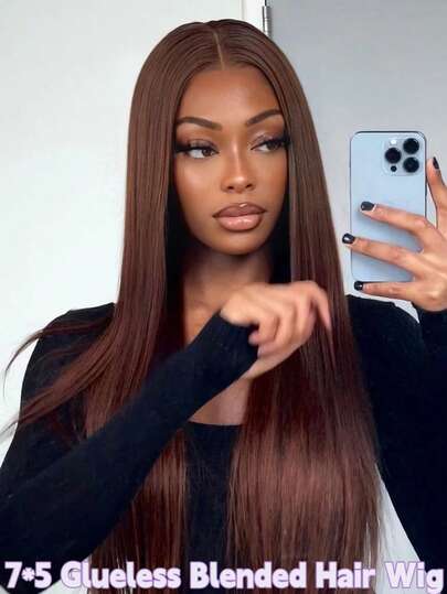 7*5 Glueless Wigs Human Brazilian Hair Pre Plucked Pre Cut Deep Wave Lace Front Wigs Human Blended Hair Pre Plucked 13x6 HD Lace Front Wigs Human Mixed Hair Deep Wave Bleached Knots Lace Closure Wigs Human Hair 200% Density Chocolate Brown Lace Front Wig 13x6 Deep Wave HD Lace Frontal Wigs Human Blended Hair