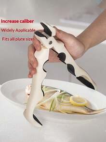 3-In-1 Heat-Resistant Pot Tongs, 3-In-1 Heat-Resistant Tongs With Anti-Slip Design, Non-Slip Design, Compatible For Bowl/Look-Alook/Plate, All-In-One Can Opener And Gripper. Kitchen Tongs For Plates And Bowls - Multicolor - View 8